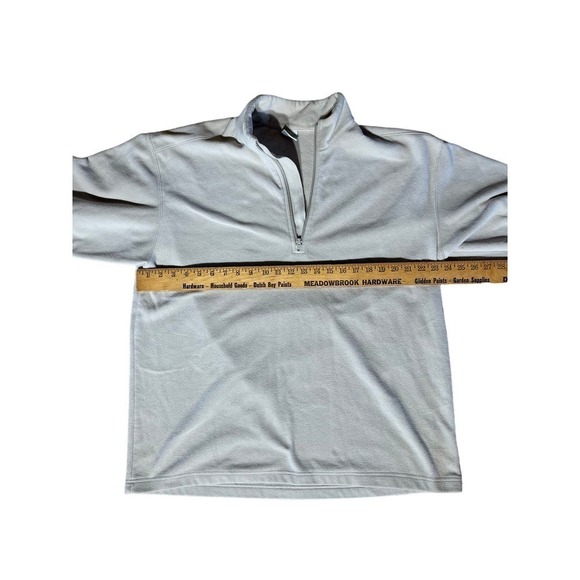 Men's Columbia fleece pull over 1/4 zip. Cream color. Size XL - Picture 6 of 6